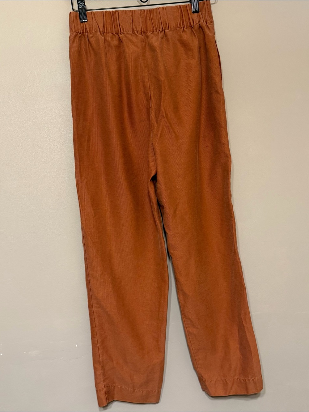 Madewell Pants Womens Extra Small XS Rust Brown Elastic Waist Straight Leg - Picture 4 of 4
